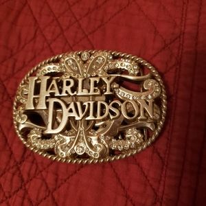 Harley Davidson Silver Belt Buckle